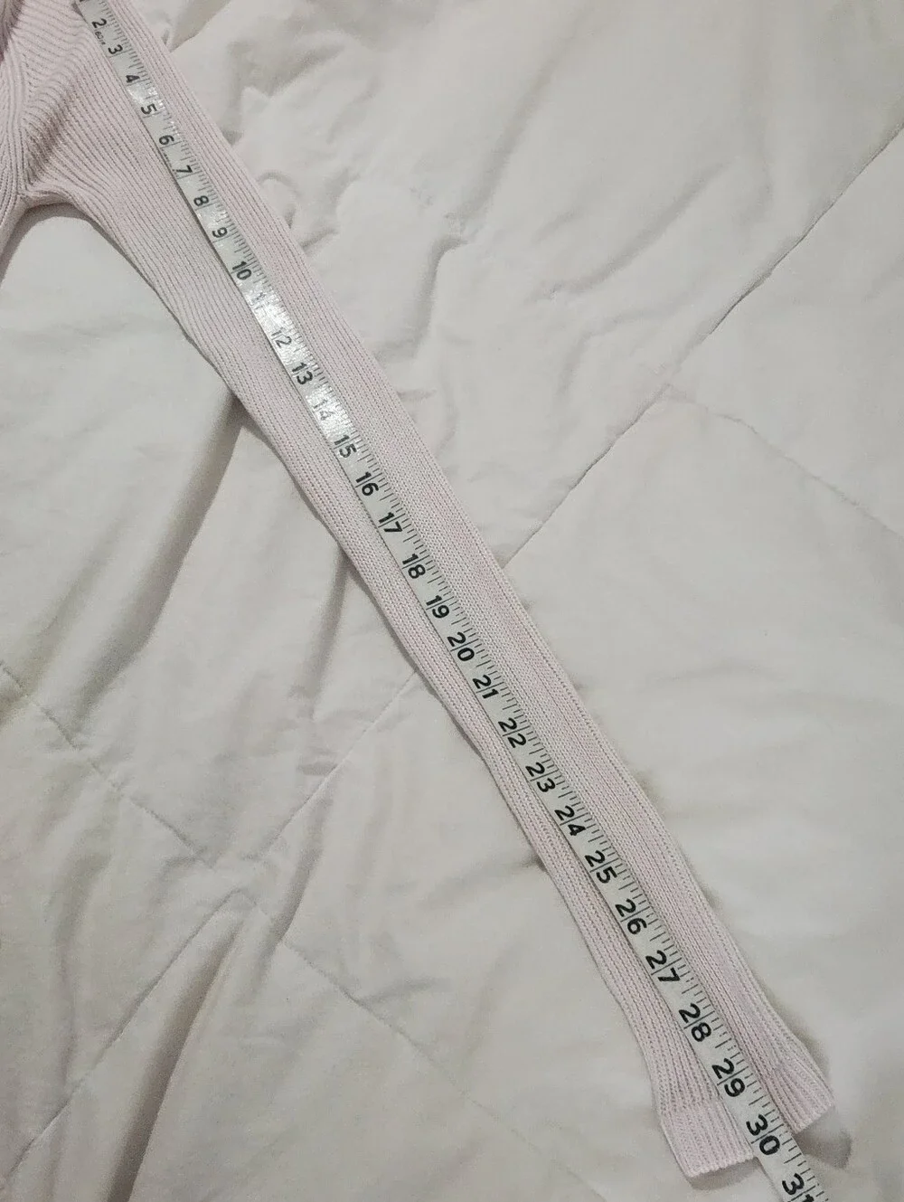 Lululemon Sweater Long Sleeve Pale Pink Ribbed Size Medium